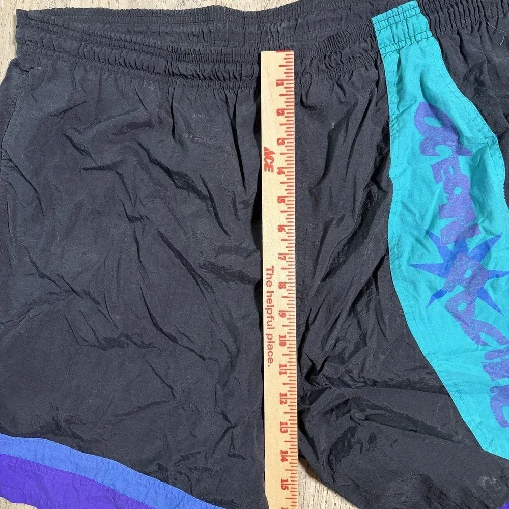 Vintage OP Ocean Pacific Color Block Nylon Swim Shorts‎ M  USA 80s 90s Athletic